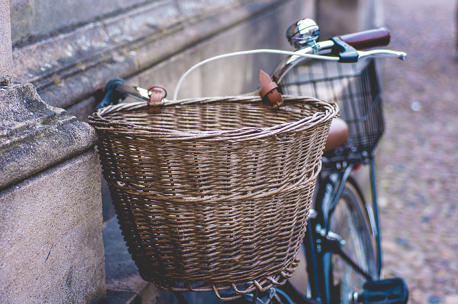 Basket on a Bicycle Photograph by Christi Kraft
