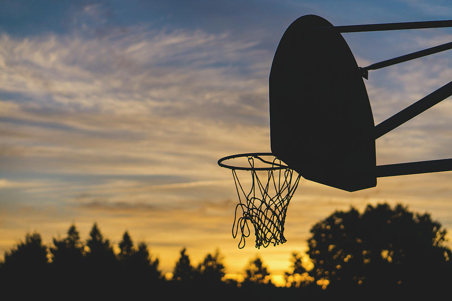 Basketball Hoop Silhouette Photograph