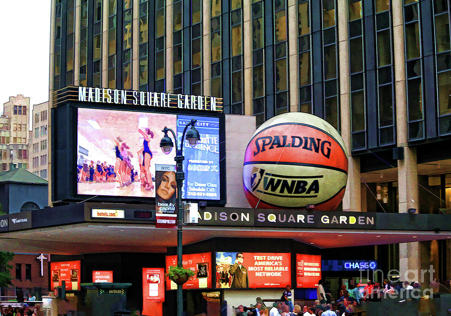 Basketball Madison Square Garden 2007 Outside  Photograph by Chuck Kuhn