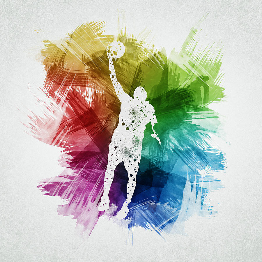 Basketball Player Art 19 Digital Art