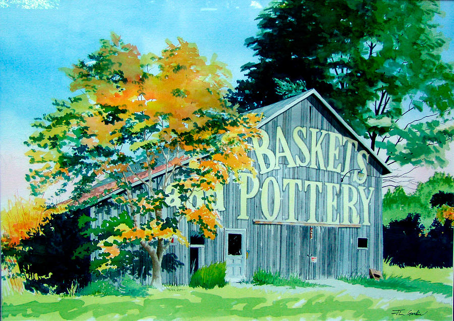 Baskets and Pottery Painting by Jim Gerkin