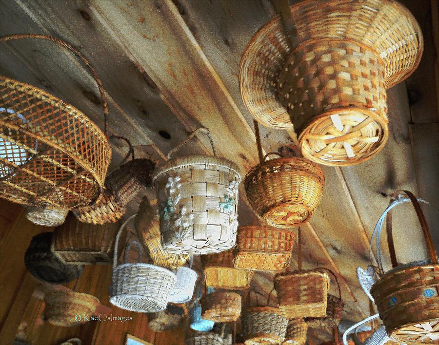 Baskets Up High Digital Art by Kae Cheatham