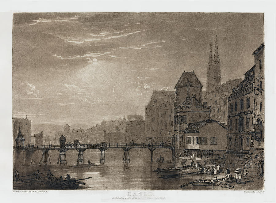Basle Painting by Joseph Mallord William Turner and Charles Turner