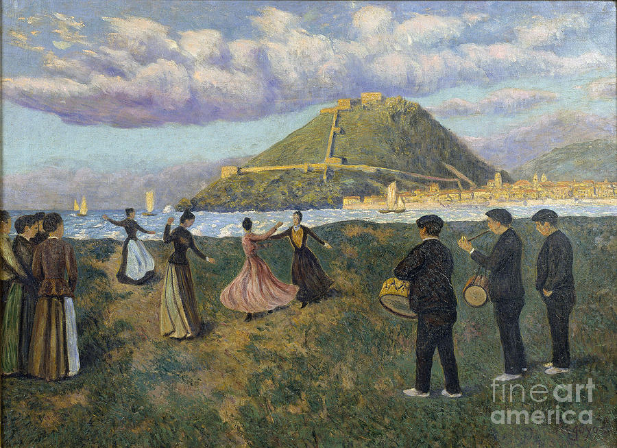 Basque Celebration  Painting by Celestial Images
