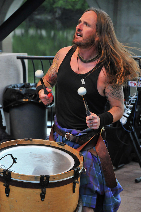 Bass Drummer Jamesie Photograph by Mike Martin