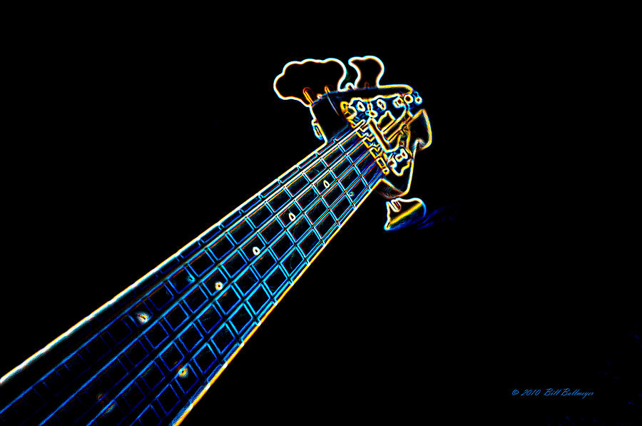 Musical Instrument Photograph - Bass Guitar by Bill