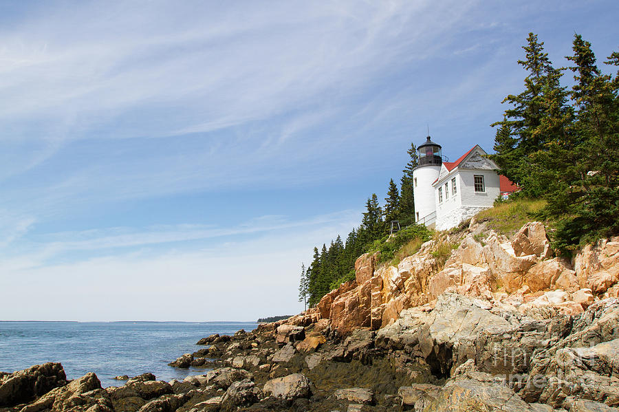 Bass Harbor Head Light Photograph by Denise Lilly | Fine Art America