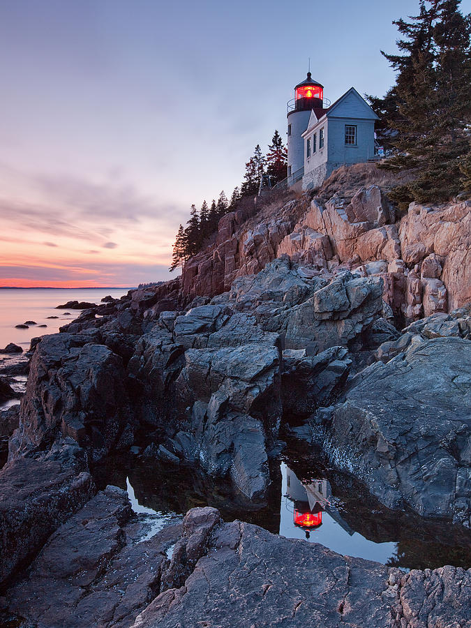 Bass Harbor Head Light Photograph by Patrick Downey