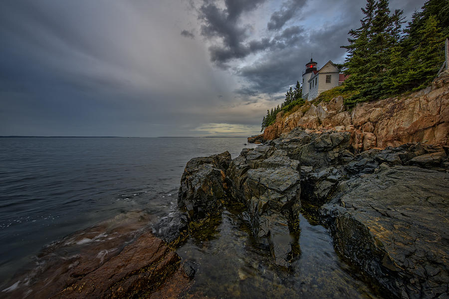 Acadia National Park Photograph - Bass Harbor Head Lighthouse At Dawn by Rick Berk