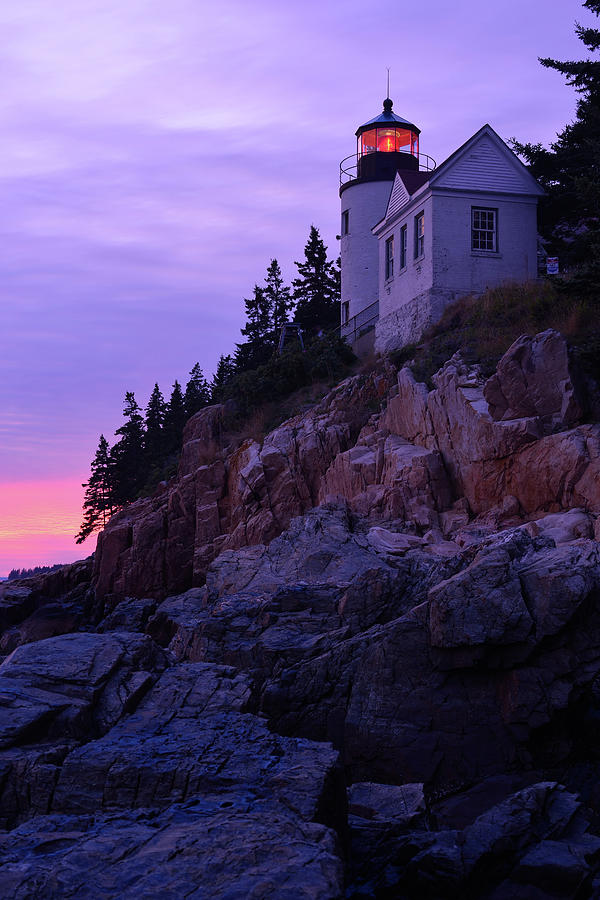 Bass Harbor Light Maine Photograph by Thomas Roy - Fine Art America