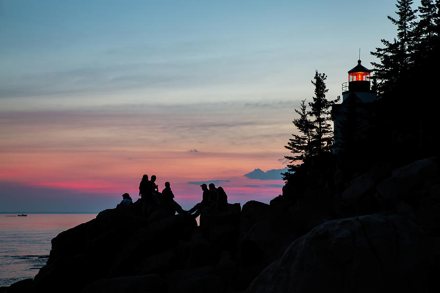 Bass Harbor Light Silhouette Photograph by White Mountain Images