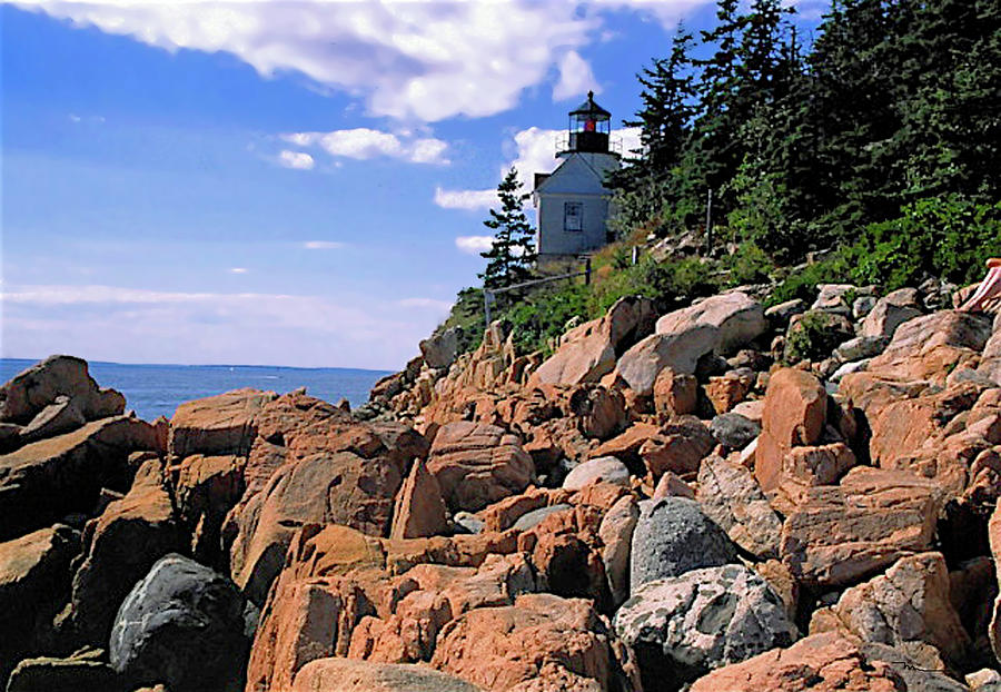 Bass Harbor Lighthouse, Acadia National Park, Maine Photograph by Marsha Williamson Mohr