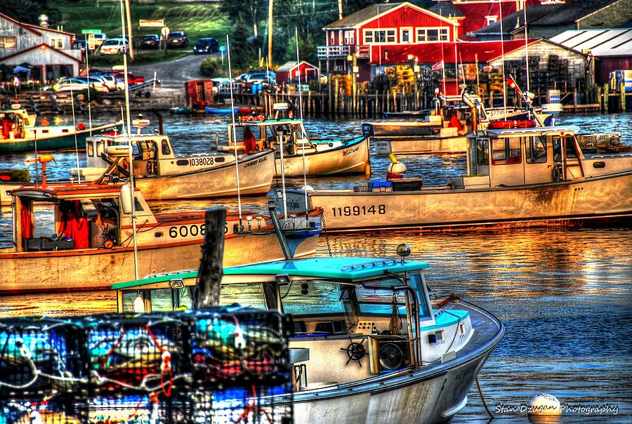 Boat Photograph - Bass Harbor Maine by Stan Dzugan