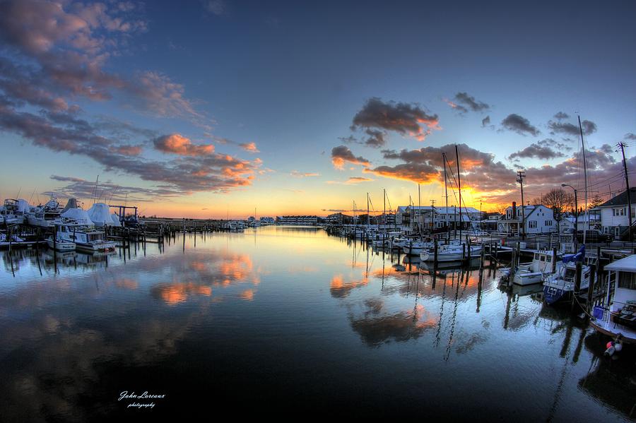 Bass Harbor Sunset Photograph by John Loreaux