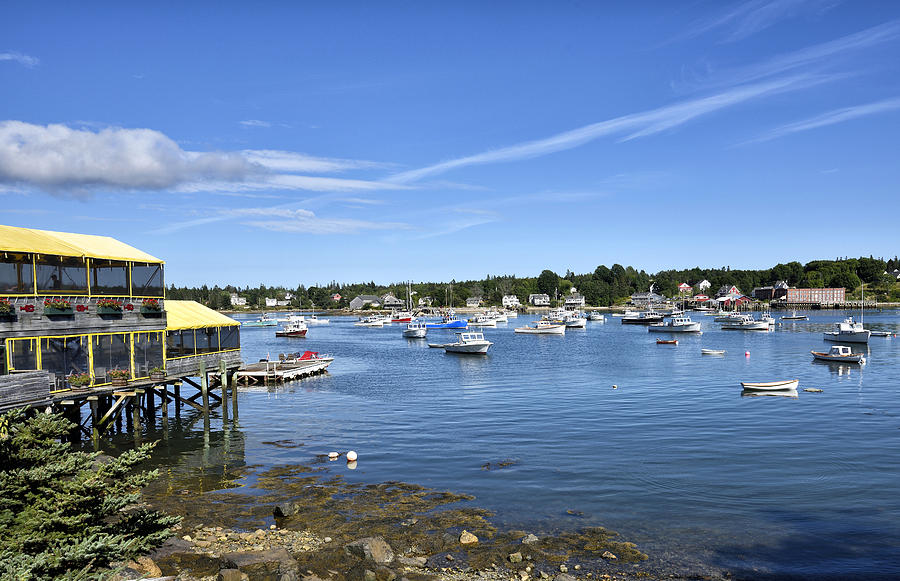 Bass Harbor view - Maine Photograph by Brendan Reals