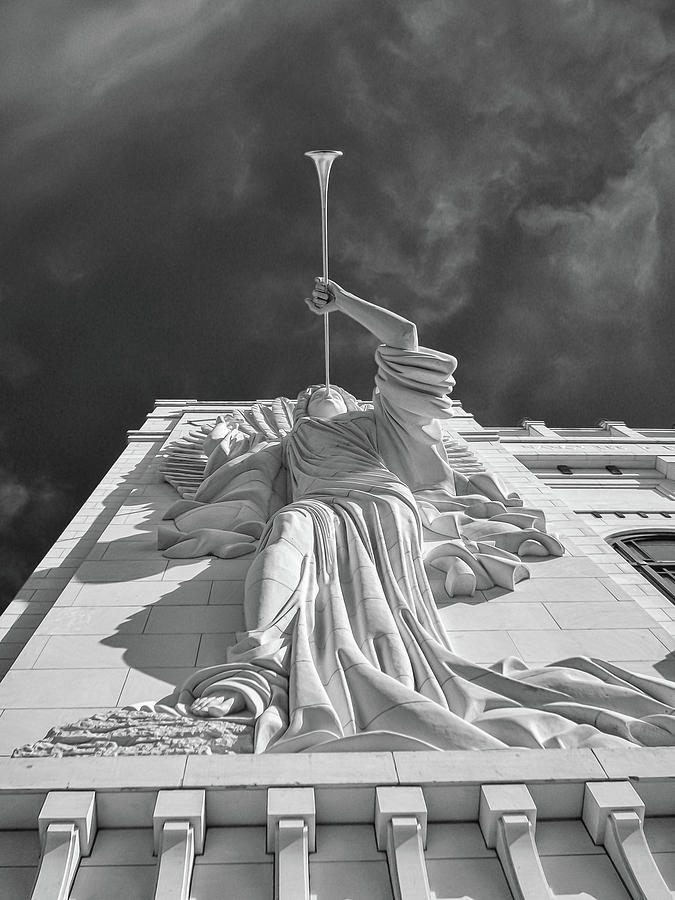 Bass Performance Hall Angel Photograph by Guy Whiteley