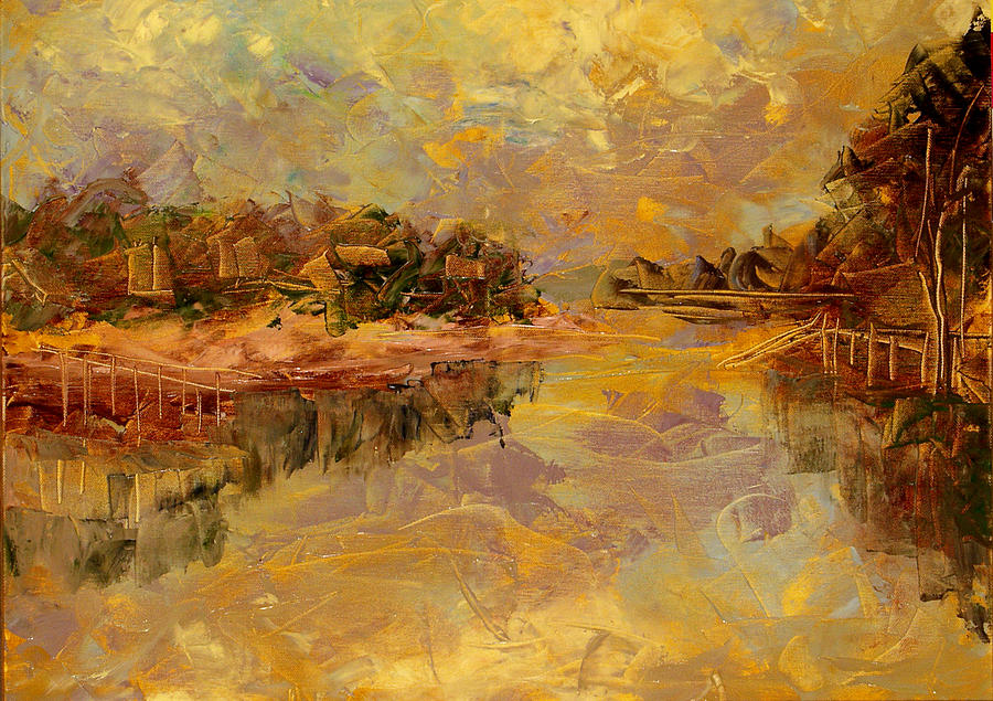 Sunset Painting - Bass River by Olga Gernovski
