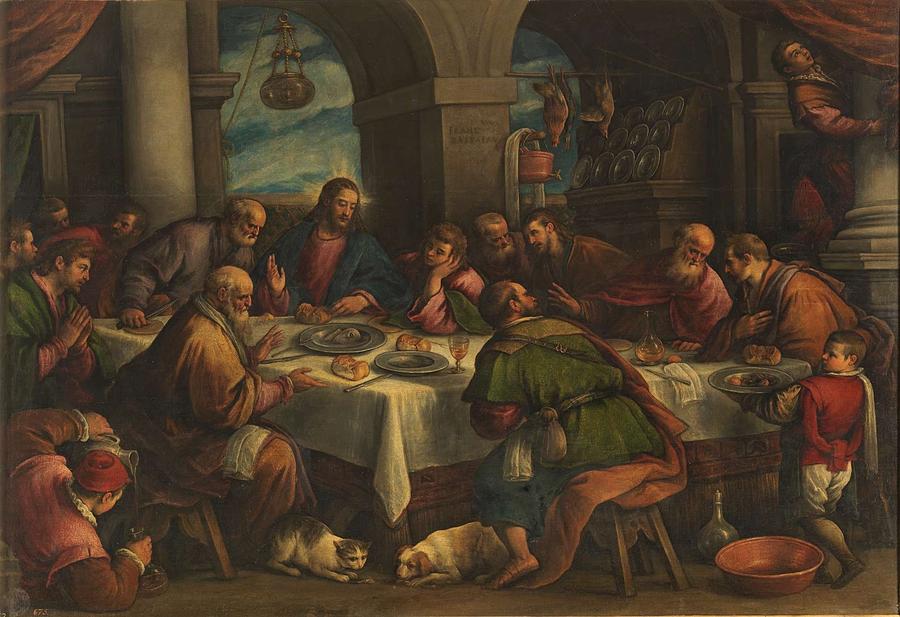 Bassano, Francesco Bassano Del Grappa, Veneto, 1549 - Venecia, 1592 Last Supper Ca. 1586 Painting