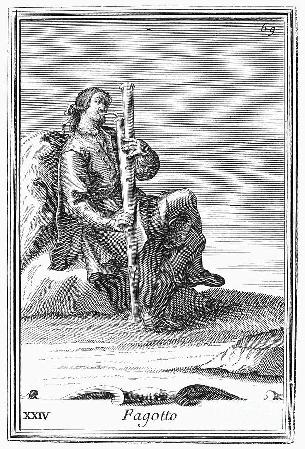 Bassoon, 1723 Photograph by Granger