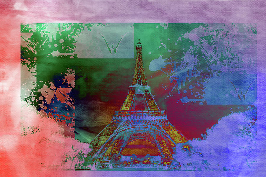 Paris Mixed Media - Bastille Day 10 by Priscilla Huber
