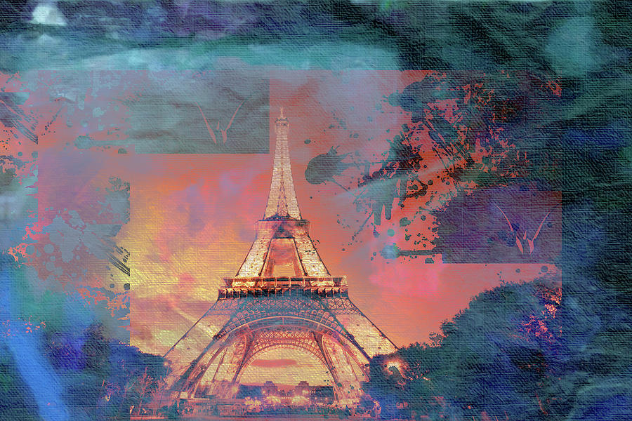 Paris Mixed Media - Bastille Day 5 by Priscilla Huber
