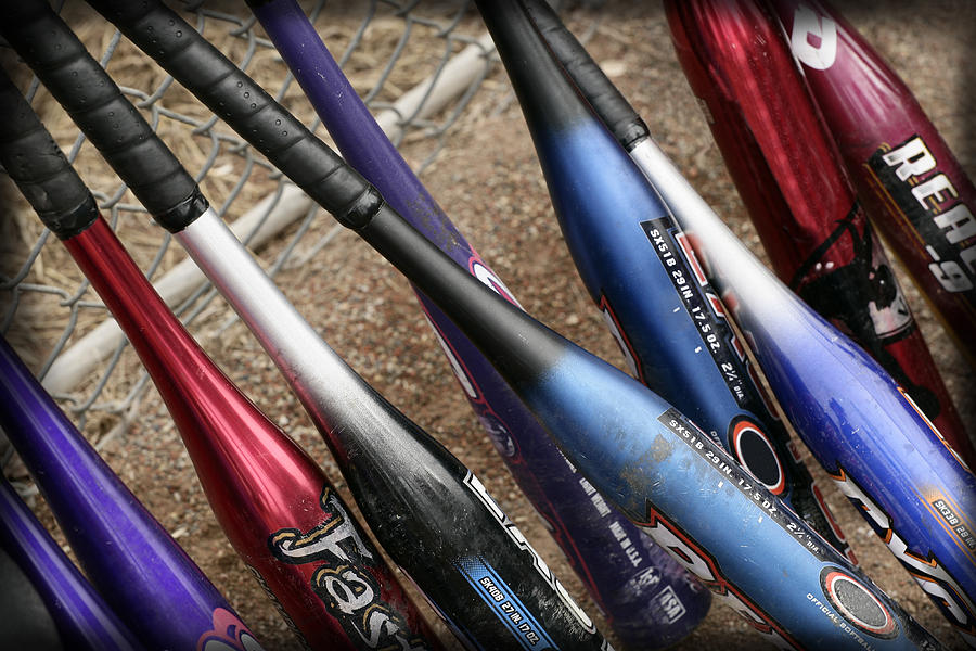 Softball Photograph - Bat Collection by Kelley King