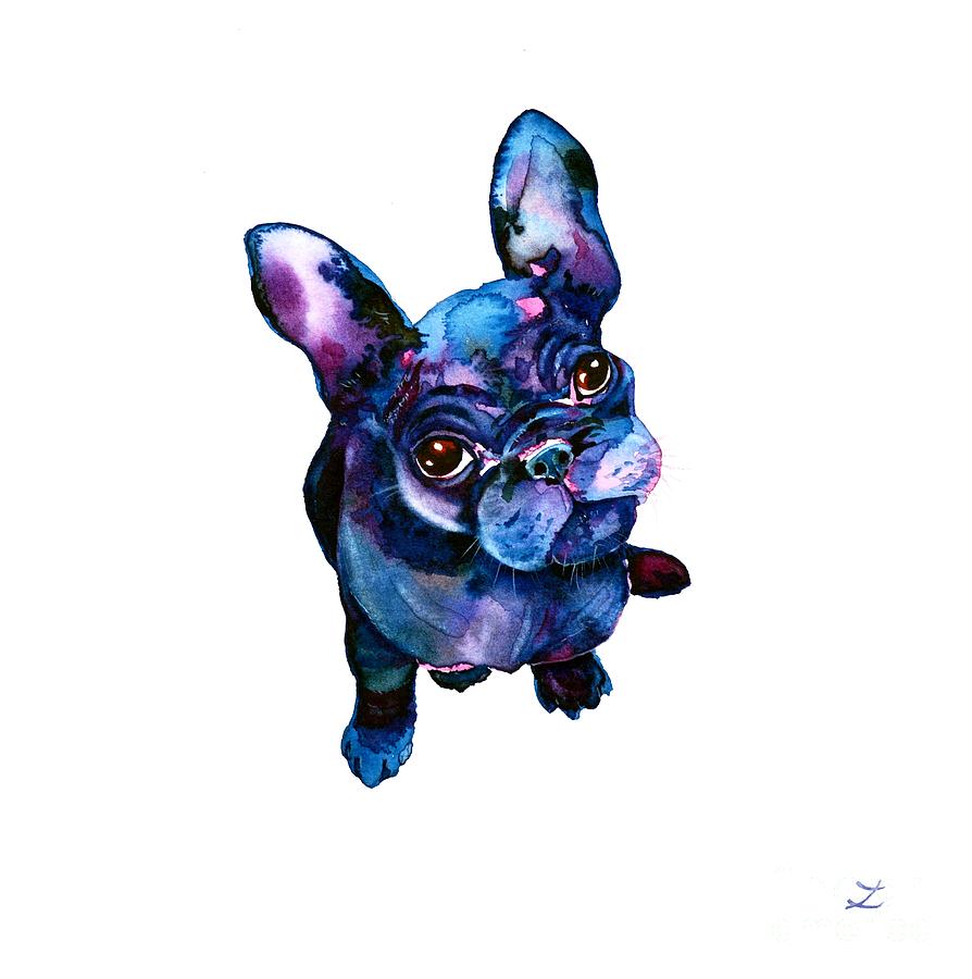 Batdog Painting by Zaira Dzhaubaeva