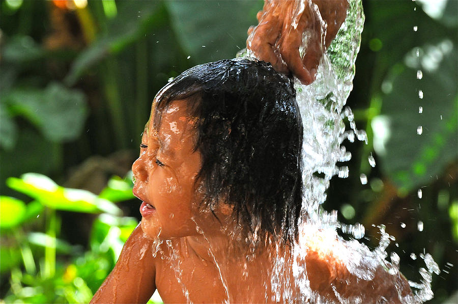 Bath Time In Mindanao Photograph By Carl Lacasse Pixels