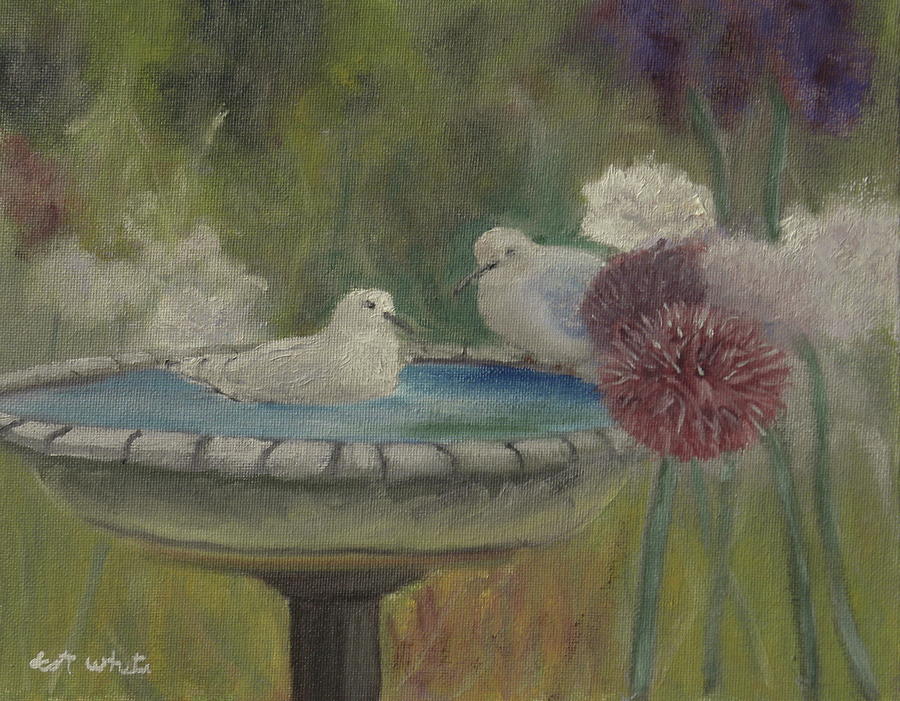Bath Time Painting by Scott W White