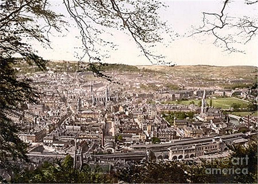 Bath view from on high Photograph by Vintage Collectables