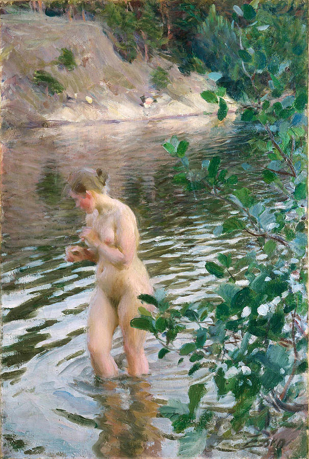 Bather Painting by Anders Zorn