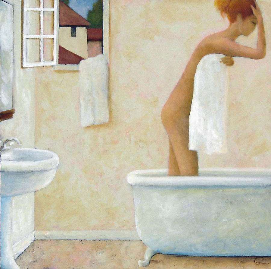 Bather Painting by Glenn Quist