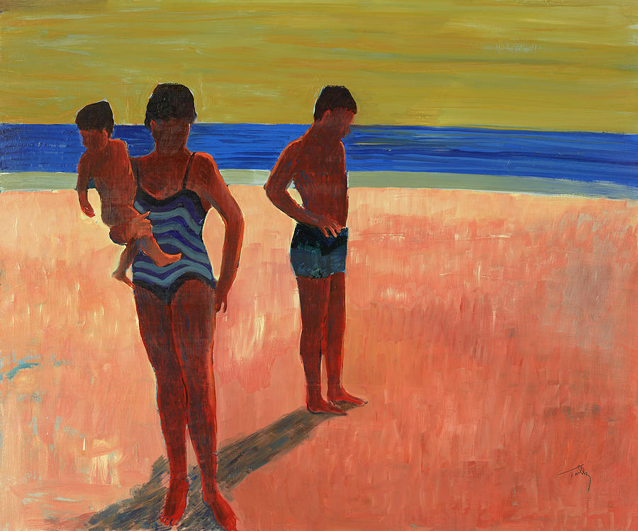 Bathers 88 Painting by Thomas Tribby