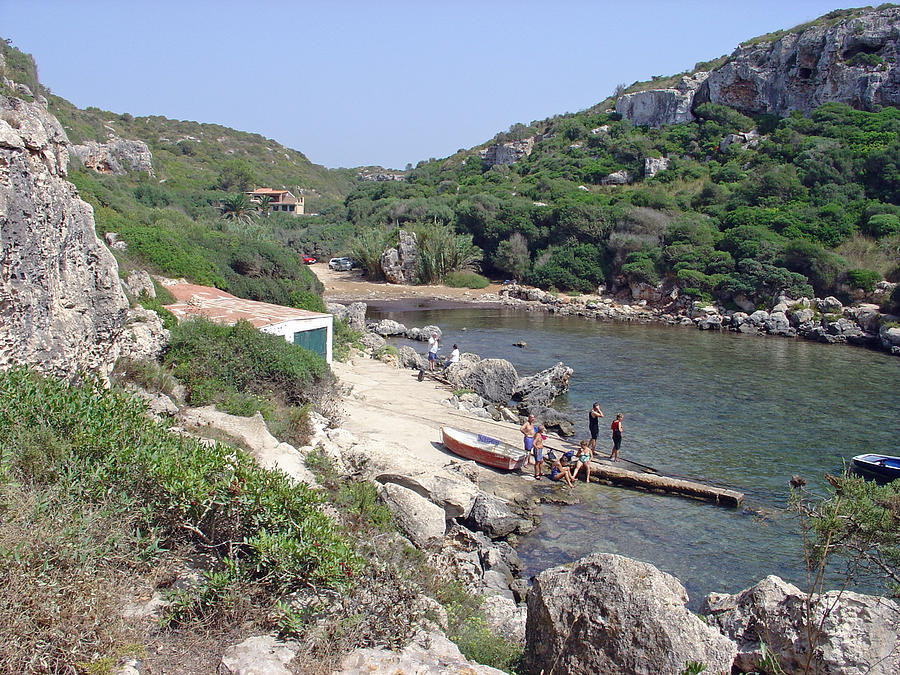 Bathers at Cales Coves Photograph by Rod Johnson