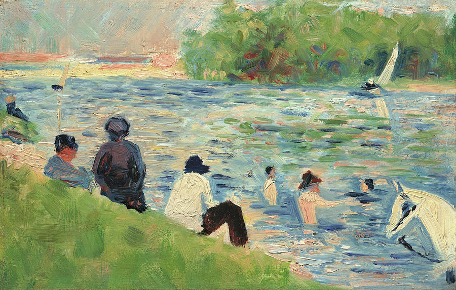 Bathers Painting by Georges Seurat