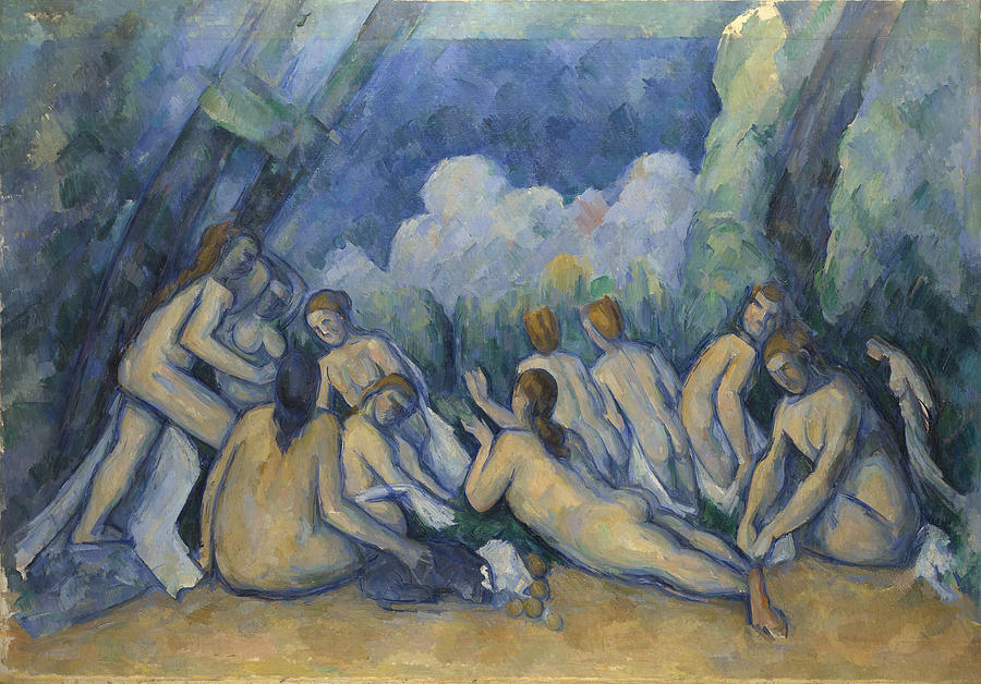 Paul Cezanne Painting - Bathers Les Grandes Baigneuses about 1894-1905 by Paul Cezanne