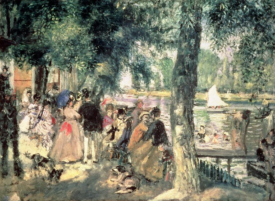 Pierre Auguste Renoir Painting - Bathing on the Seine or La Grenouillere by Pierre Auguste Renoir