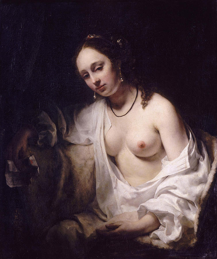 Bathsheba with Davids Letter Painting by Willem Drost