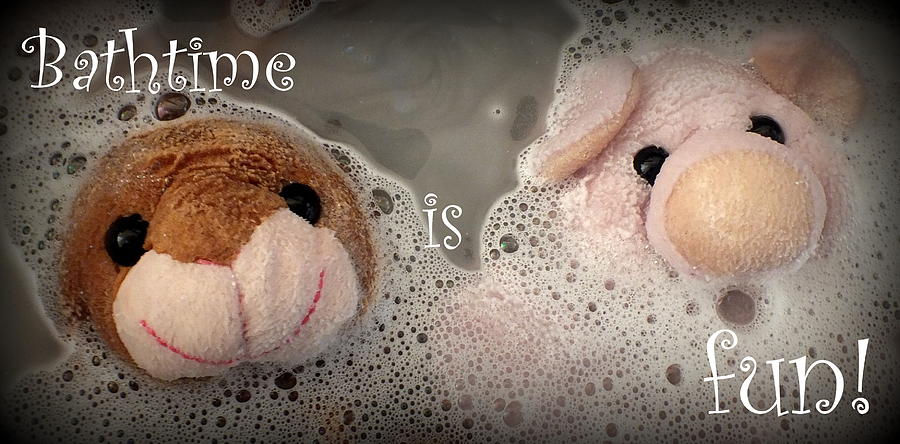 Pig Photograph - Bathtime is Fun by Piggy           