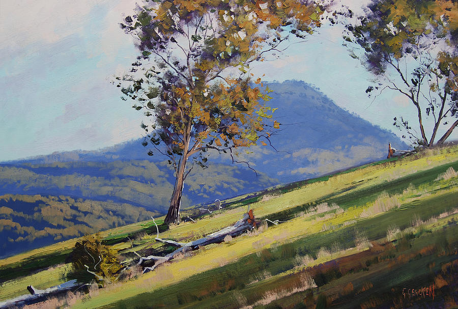 Tree Painting - Bathurst Hillside by Graham Gercken
