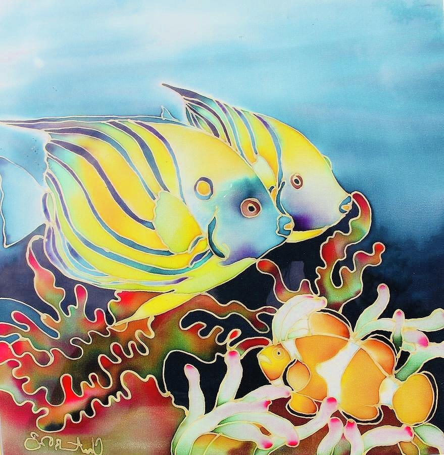  Batik  Fish  Painting  by Christy Langa