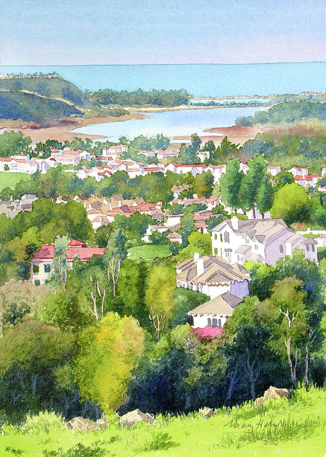 Batiquitos View Painting by Mary Helmreich