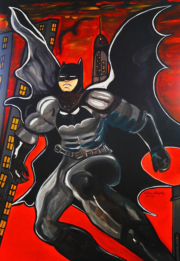 Batman Painting by Nora Shepley