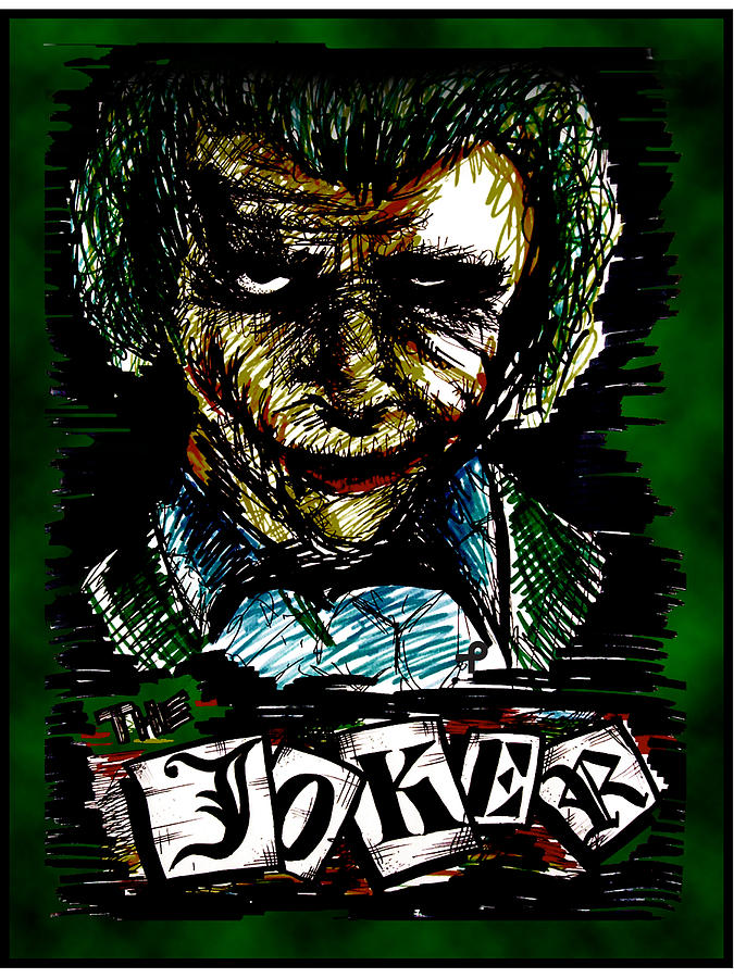 The Dark Knight Digital Art - Batman The Dark Knight -The Joker by Bleed Art