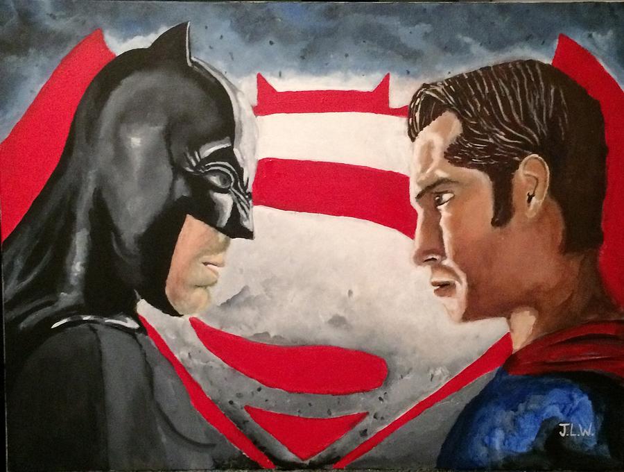 Batman Vs Superman Painting by Justin Lee Williams Pixels