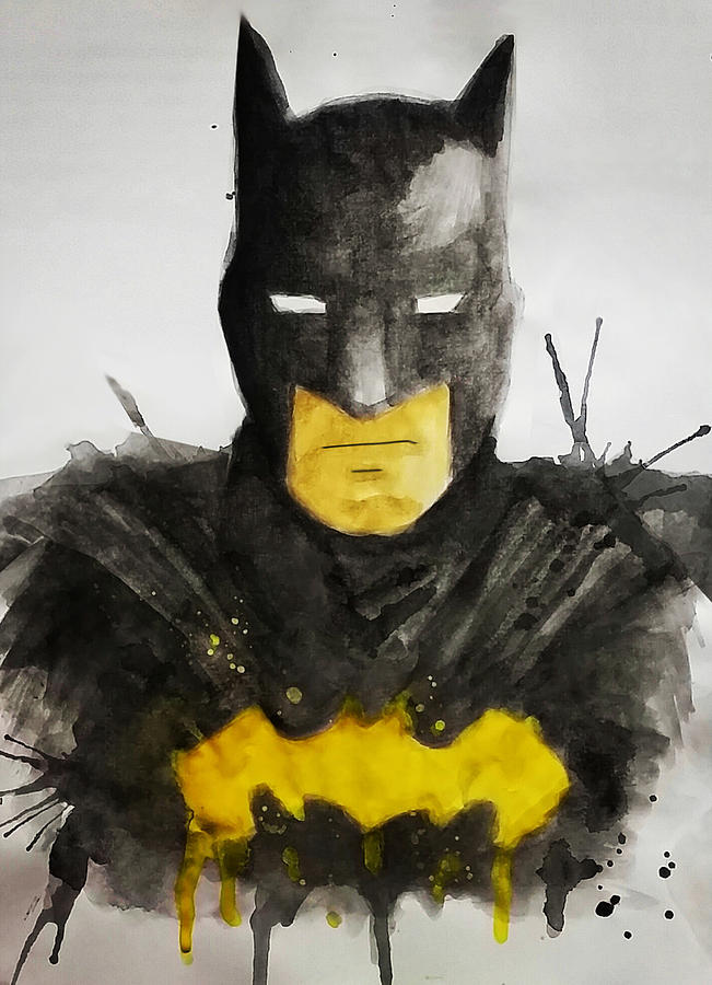 Batman WaterColor Painting by Dennis Daniel de Lima - Fine Art America