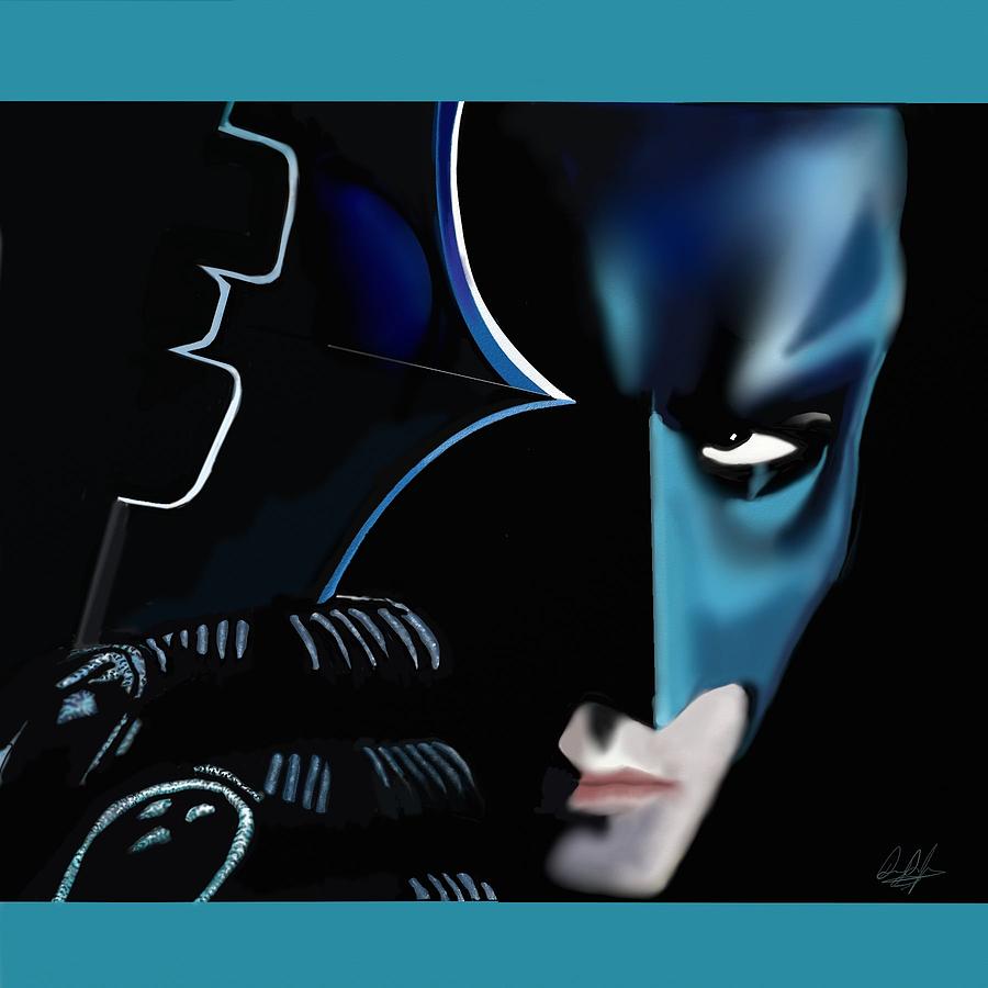Batman Movie Digital Art - Batmans warning by Douglas Day Jones