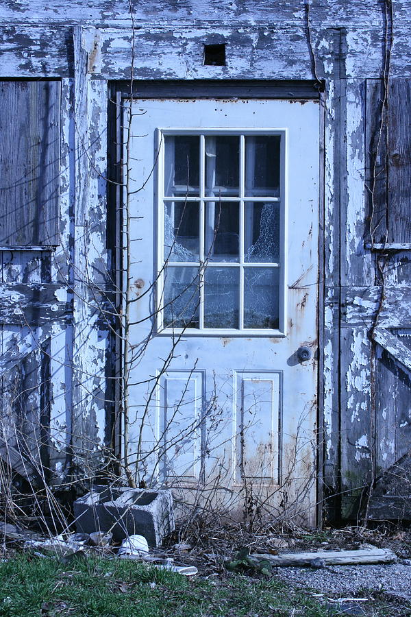 Old Door Photograph - Battered   by William Albanese Sr