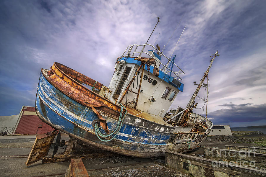 Battered Boat Photograph by Roman Kurywczak
