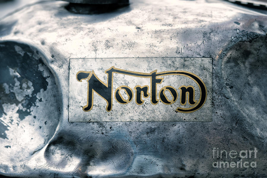 Battered Norton Gas Tank Photograph by Tim Gainey